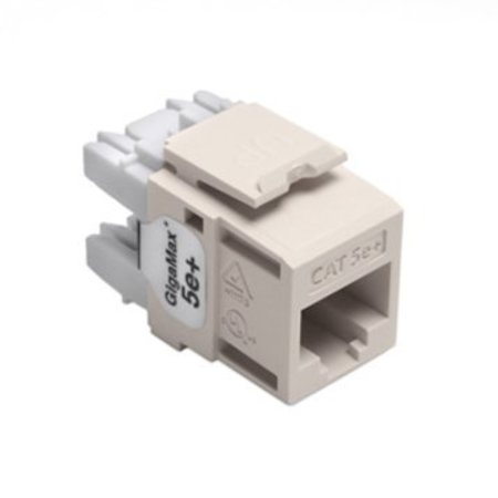 Leviton 1-Port Mod Jack 110 8W8P Utp, T568A/B Cat5E Quickport, Gigamax Lt Alm 5G110-RT5